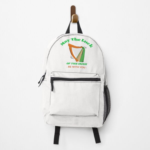 Item preview, St. Patrick's Day - May The Luck Of The Irish Be With You - Tri- Coloured Harp designed and sold by LMcDs.
