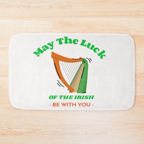 Item preview, St. Patrick's Day - May The Luck Of The Irish Be With You - Tri- Coloured Harp designed and sold by LMcDs.