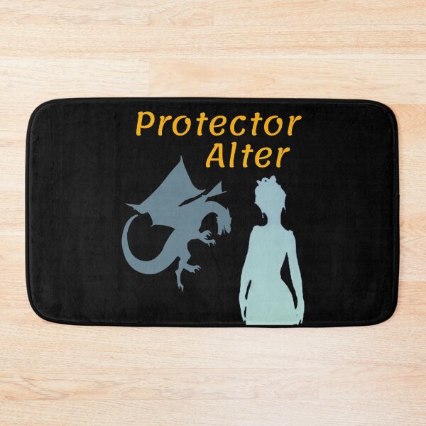 Item preview, Dragon Protector Alter, Orange and Grey on Black designed and sold by GladBlackLamb.