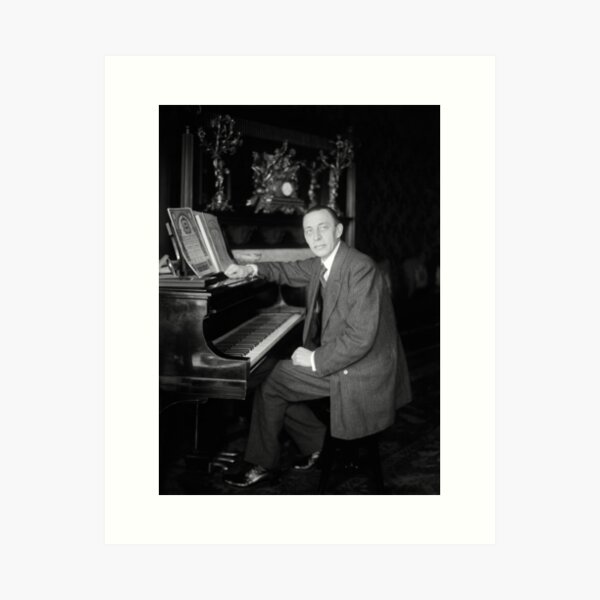 Item preview, Sergei Rachmaninoff At The Piano - Circa 1915 designed and sold by warishellstore.