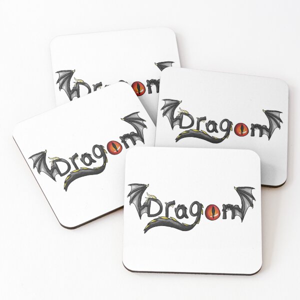 Item preview, Dragon word, black dragon design designed and sold by Bailey Swinney.