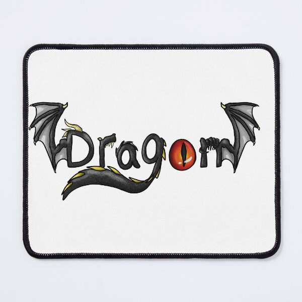 Item preview, Dragon word, black dragon design designed and sold by Bailey Swinney.
