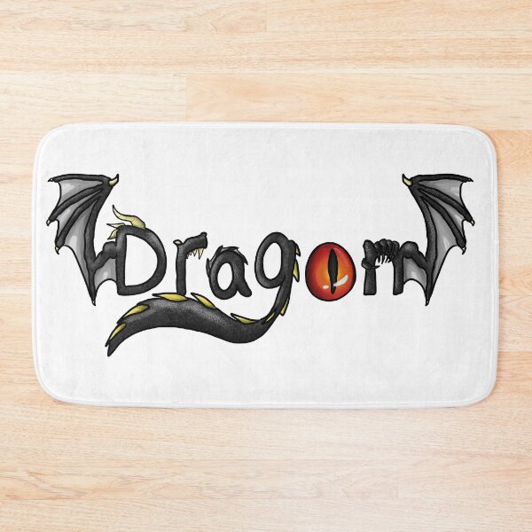 Item preview, Dragon word, black dragon design designed and sold by Bailey Swinney.