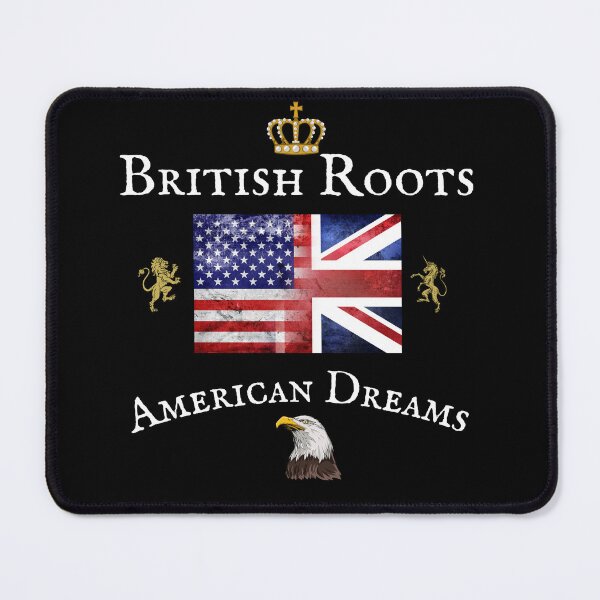 Item preview, BRITISH ROOTS AMERICAN DREAMS Old Glory and Union Jack Flag designed and sold by Krafty  Arts Studio.