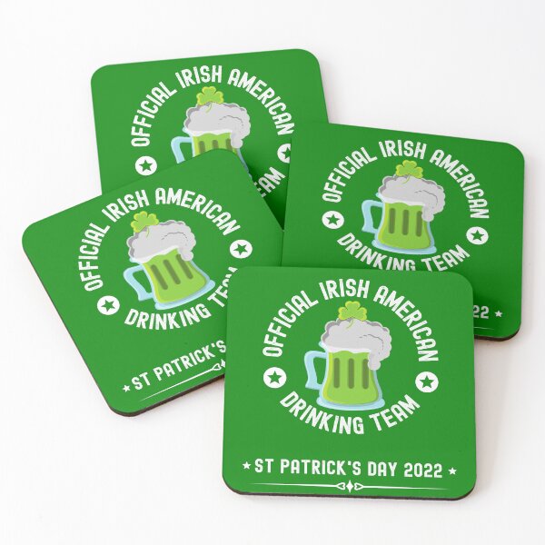 Item preview, Official Irish American Drinking Team designed and sold by Fecking-Merch.