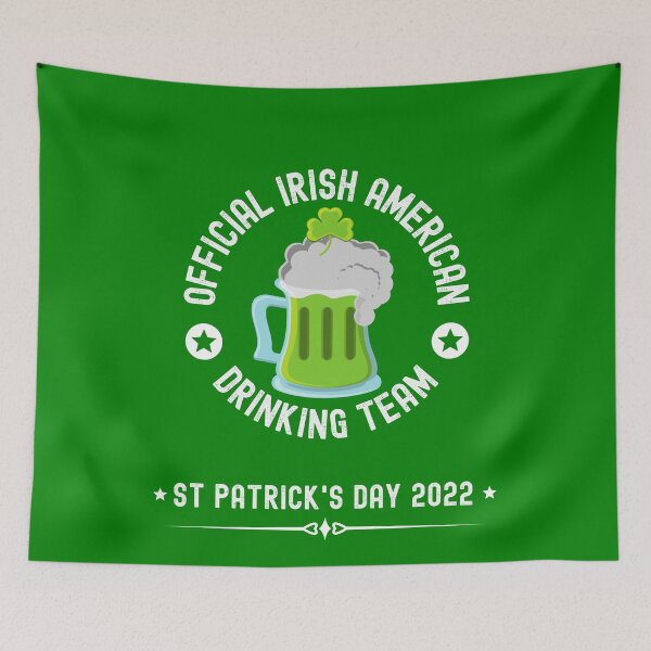 Item preview, Official Irish American Drinking Team designed and sold by Fecking-Merch.
