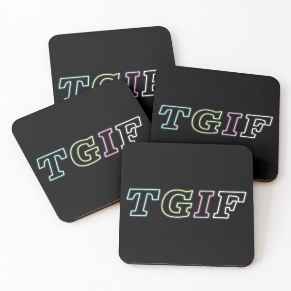 Item preview, TGIF Neon Graphic designed and sold by Hailey-Designs.