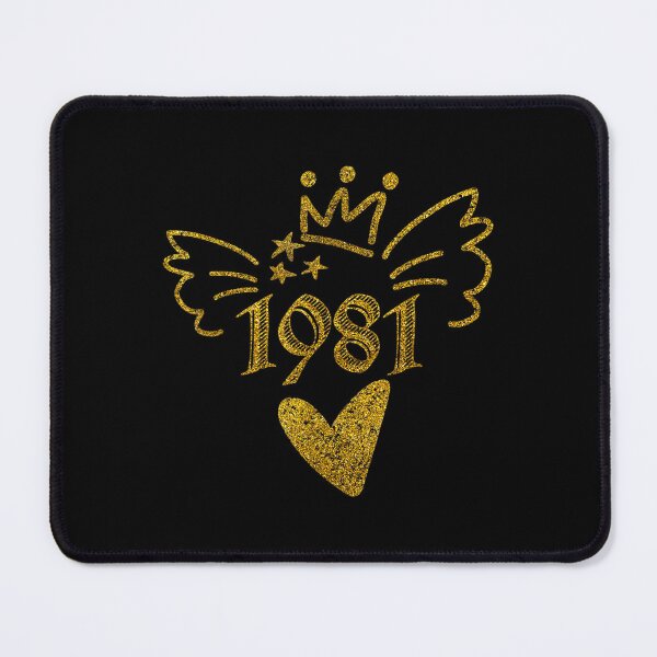 Item preview, Funny Minimalist Retro 1981 Happy Birthday Anniversary designed and sold by laurenm233.