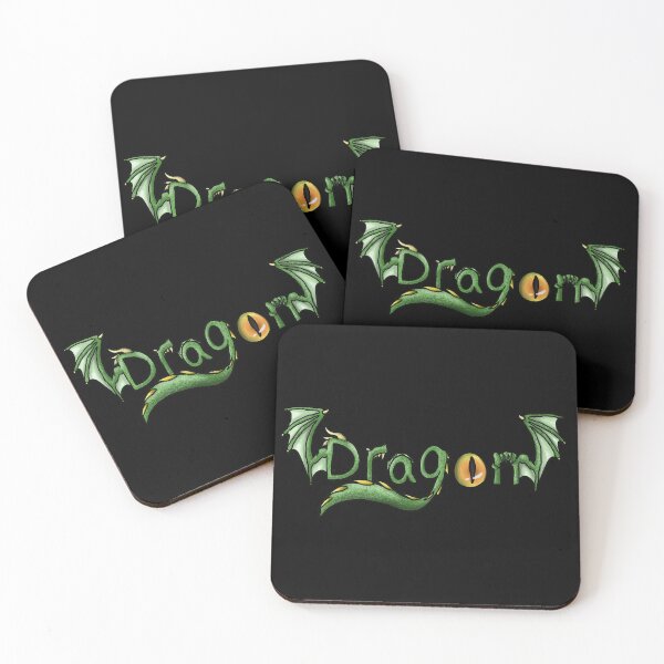Item preview, Dragon word, Green dragon design designed and sold by Bailey Swinney.