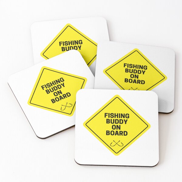 Item preview, "Fishing Buddy on Board" Sign designed and sold by PositiveE.