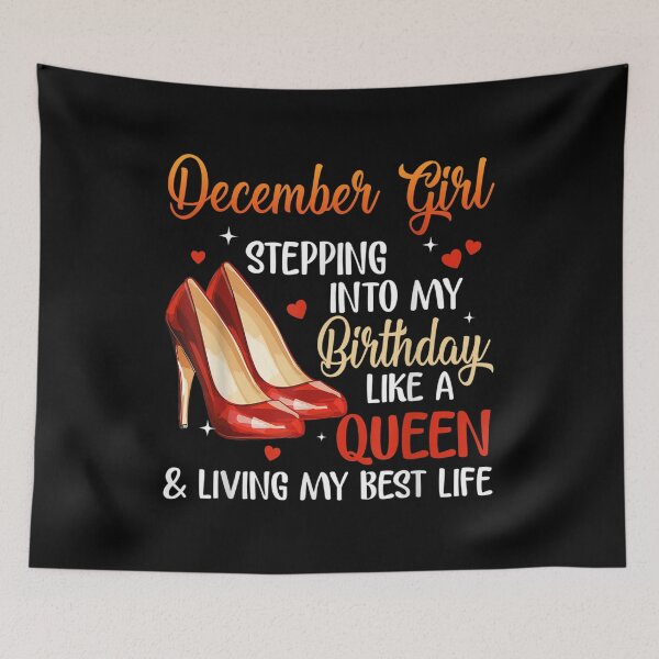 Item preview, Womens December Girl Stepping Into My Birthday Like A Queen  designed and sold by laurenm233.