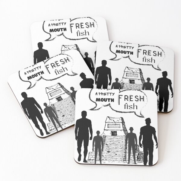 Item preview, Movie Scene Quotes - Fresh Fish, He's Got A Pretty Mouth, Jet Li - The One, Meme Style Design designed and sold by MugzOnMugz.