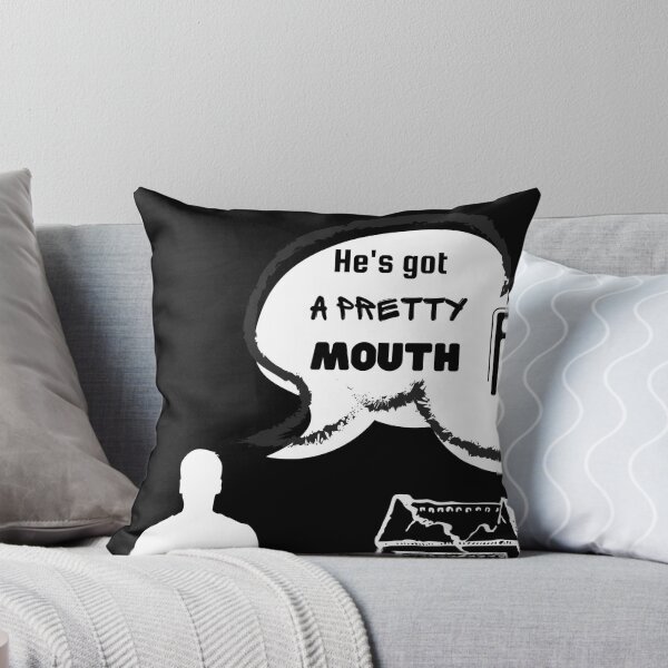 Item preview, Movie Scene Quotes - Fresh Fish, He's Got A Pretty Mouth, Jet Li - The One, Meme Style Design designed and sold by MugzOnMugz.
