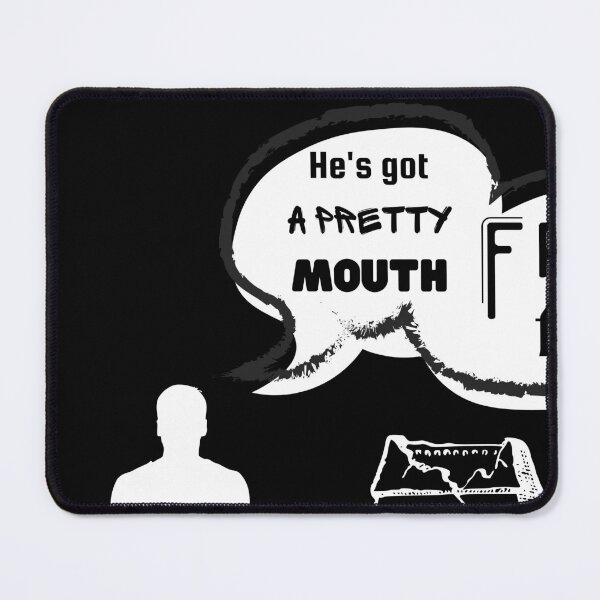 Item preview, Movie Scene Quotes - Fresh Fish, He's Got A Pretty Mouth, Jet Li - The One, Meme Style Design designed and sold by MugzOnMugz.