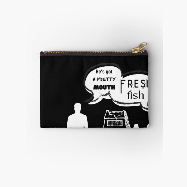 Item preview, Movie Scene Quotes - Fresh Fish, He's Got A Pretty Mouth, Jet Li - The One, Meme Style Design designed and sold by MugzOnMugz.