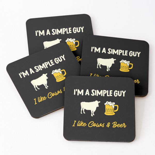 Item preview, Mens Cow Farmer I'm A Simple Guy I Like Cows And Beer  designed and sold by laurenm233.