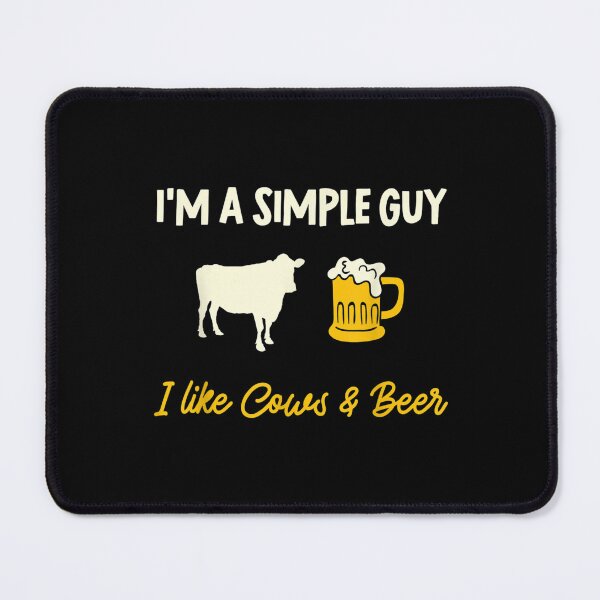 Item preview, Mens Cow Farmer I'm A Simple Guy I Like Cows And Beer  designed and sold by laurenm233.
