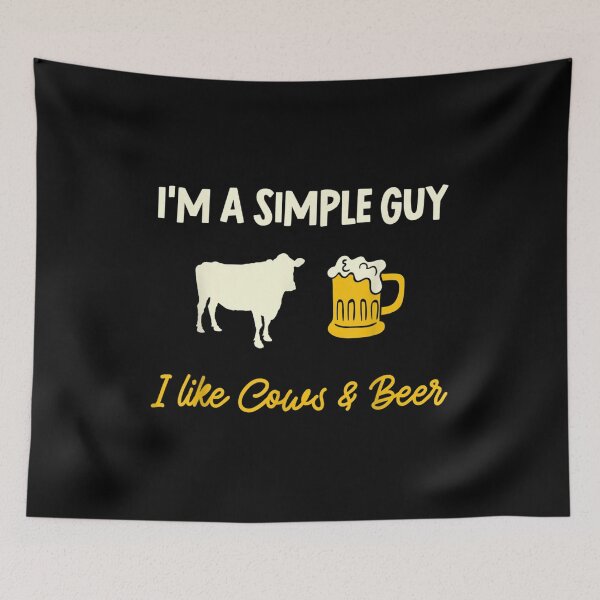 Item preview, Mens Cow Farmer I'm A Simple Guy I Like Cows And Beer  designed and sold by laurenm233.