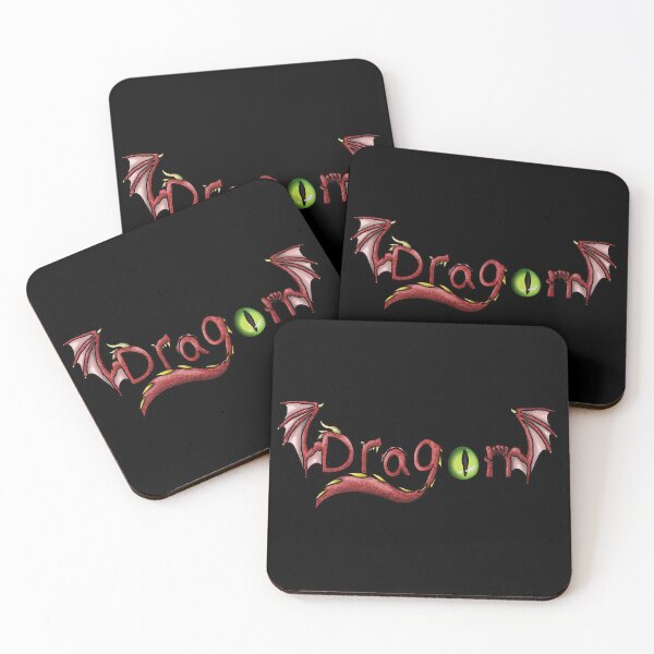 Item preview, Dragon word, red dragon design designed and sold by Bailey Swinney.
