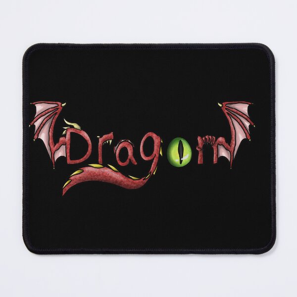 Item preview, Dragon word, red dragon design designed and sold by Bailey Swinney.