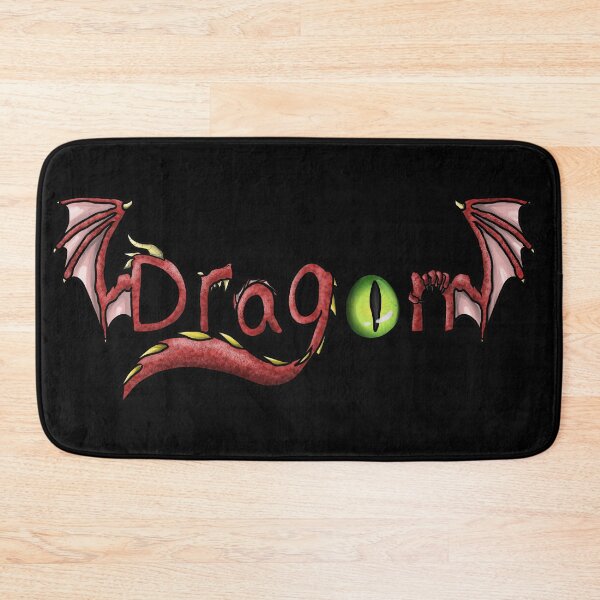 Item preview, Dragon word, red dragon design designed and sold by Bailey Swinney.