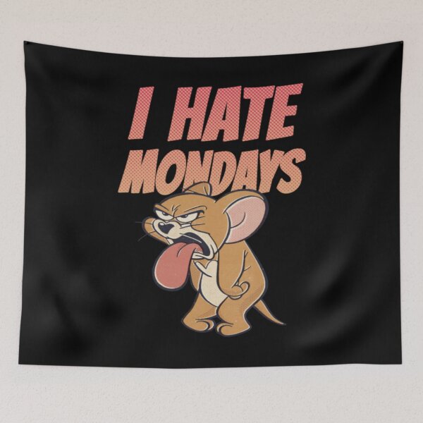 Item preview, I Hate Mondays | Cat And Mouse designed and sold by quanshirt.