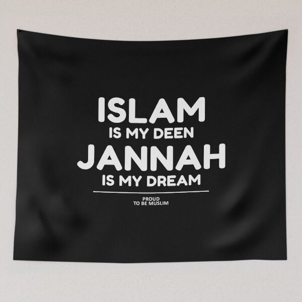 Item preview, islam is my deen jannah is my dream - islamic art quotes 5 designed and sold by EfenDesign.