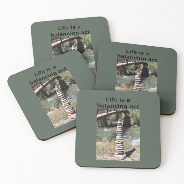 Item preview, La vida es un acto de equilibrio: la vida, el trabajo, el cónyuge, los hijos, la escuela, el tiempo libre, el tiempo para mí... todo tiene que encajar designed and sold by Becky Hunter.