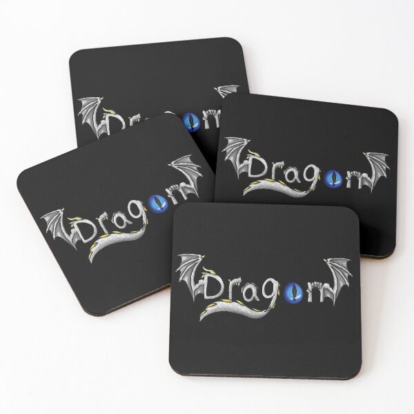 Item preview, Dragon word, white dragon design designed and sold by Bailey Swinney.