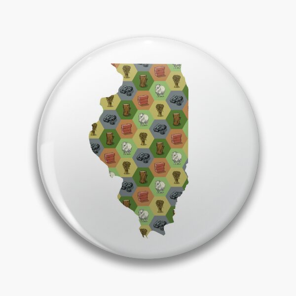 Item preview, Classic Board Game Resource Map of Illinois designed and sold by adamkenney.