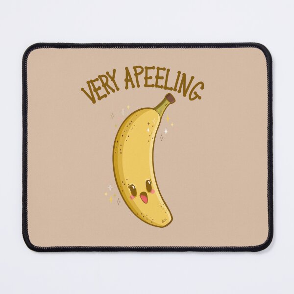 Item preview, “Very Apeeling” Super Cute Grinning Banana designed and sold by Cyndi Carlson Draws.