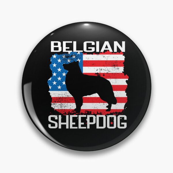 Item preview, Patriotic Belgian Sheepdog with Distressed American Flag USA designed and sold by arlutai.