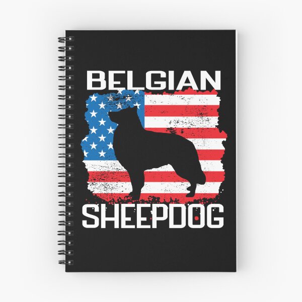 Item preview, Patriotic Belgian Sheepdog with Distressed American Flag USA designed and sold by arlutai.