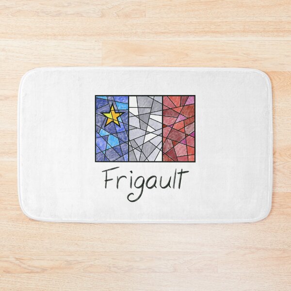 Item preview, Acadian Flag pastel mosaic Frigault - Drapeau acadien mosaïque pastel vitrail Frigault designed and sold by ColoursOfFrance.