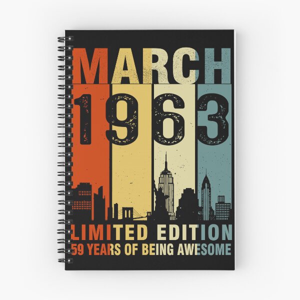 Item preview, March 1963 Limited Edition 59 Years Of Being Awesome designed and sold by AraJordeStore.