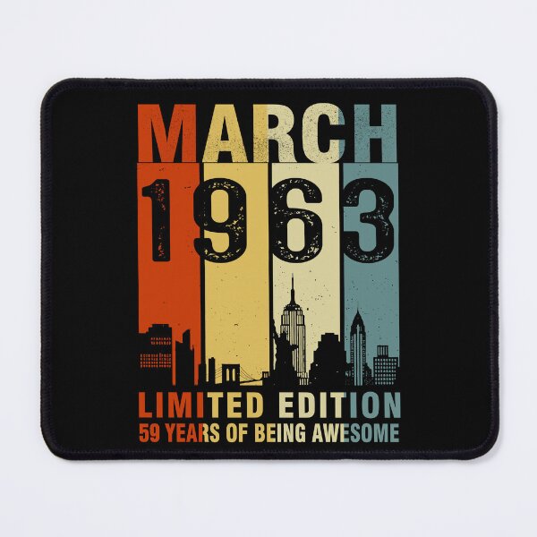 Item preview, March 1963 Limited Edition 59 Years Of Being Awesome designed and sold by AraJordeStore.