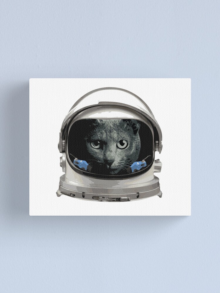 Alternate view of Space Helmet Astronaut Cat Canvas Print