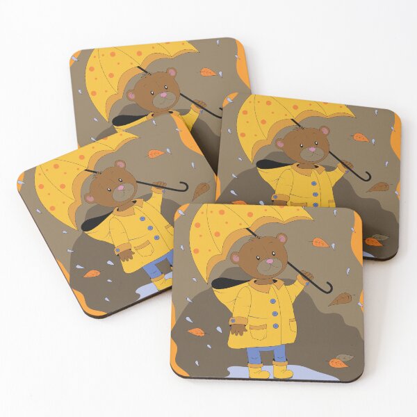 Item preview, Teddy Bear in the Rain  designed and sold by iCraftCafe.