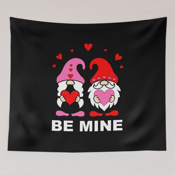 Item preview, Be Mine Happy Valentine's Day Valentine Gnomes Gnome Elf Elves designed and sold by Spaceshipsells.