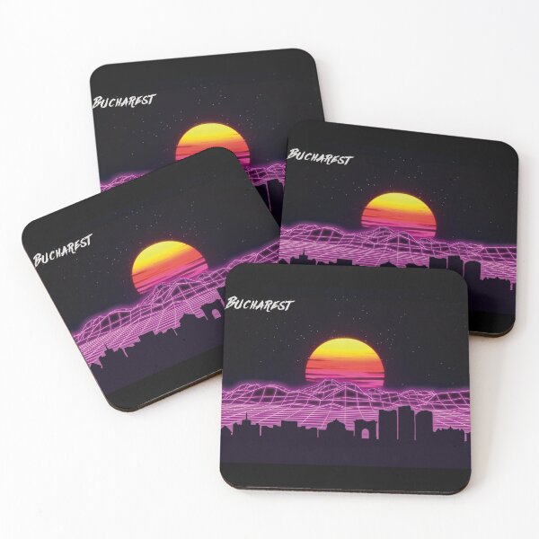 Item preview, Bucharest Skyline Neon Nights designed and sold by DFerraz.