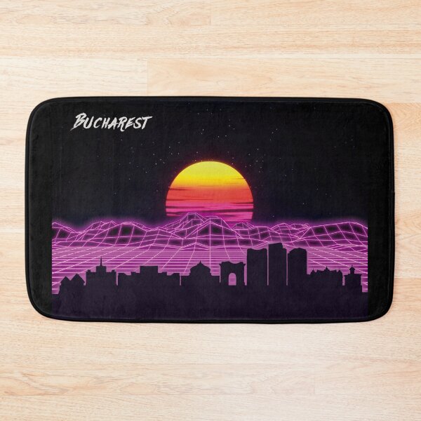 Item preview, Bucharest Skyline Neon Nights designed and sold by DFerraz.
