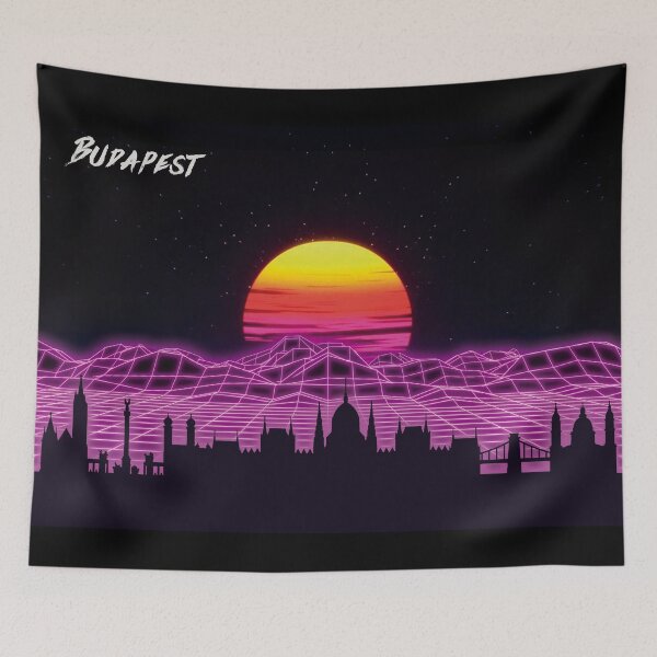 Item preview, Budapest Skyline Neon Nights designed and sold by DFerraz.