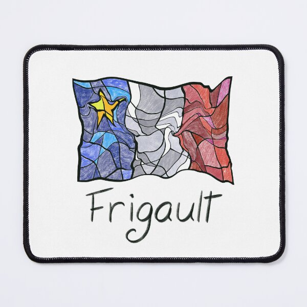 Item preview, Acadian Flag pastel liquid mosaic Frigault - Drapeau acadien mosaïque liquide pastel vitrail Frigault designed and sold by ColoursOfFrance.