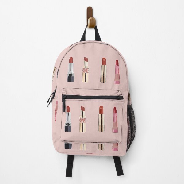 Item preview, Watercolor illustration red lipstick on pink designed and sold by Pheonixrzg.