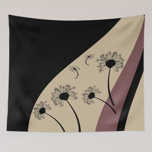 Item preview,  Dandelion Beige and Brown designed and sold by ChantalDesign.