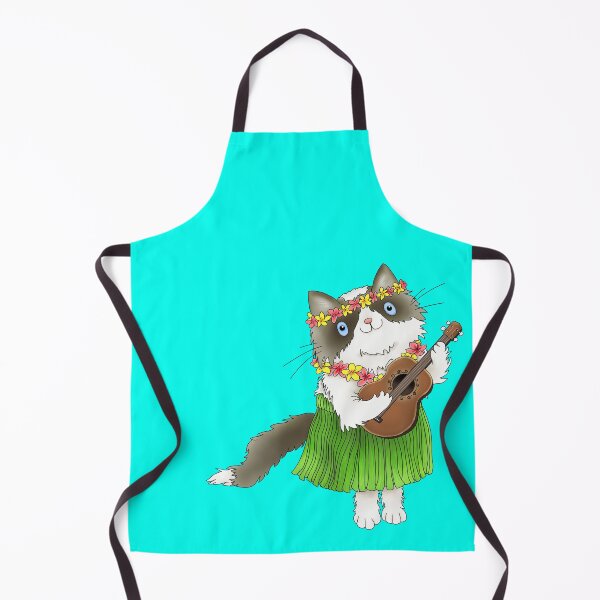 Item preview, Hawaiian Rag-doll Cat with Ukulele designed and sold by NOorYES.