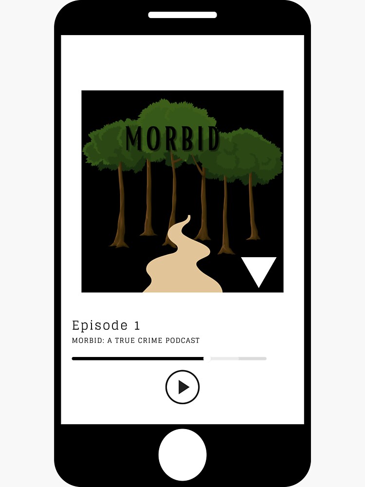 "Morbid Podcast" Sticker for Sale by graycekingg | Redbubble