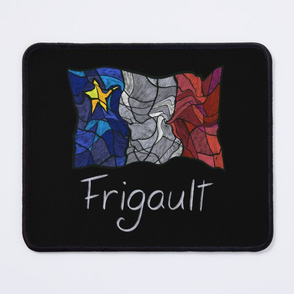 Item preview, Acadian Flag pastel liquid mosaic Frigault  - Drapeau acadien mosaïque liquide pastel vitrail Frigault designed and sold by ColoursOfFrance.