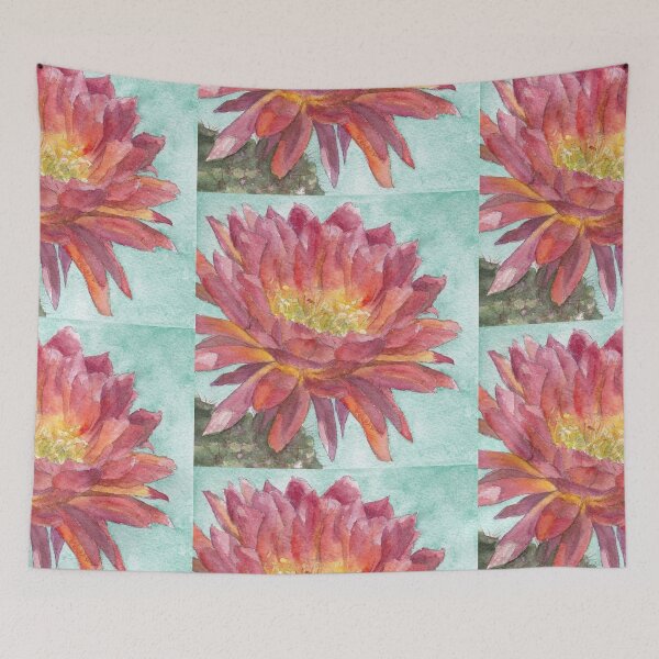 Item preview, Blooming Torch Cactus, Sonoran Desert designed and sold by tracyannholmes.