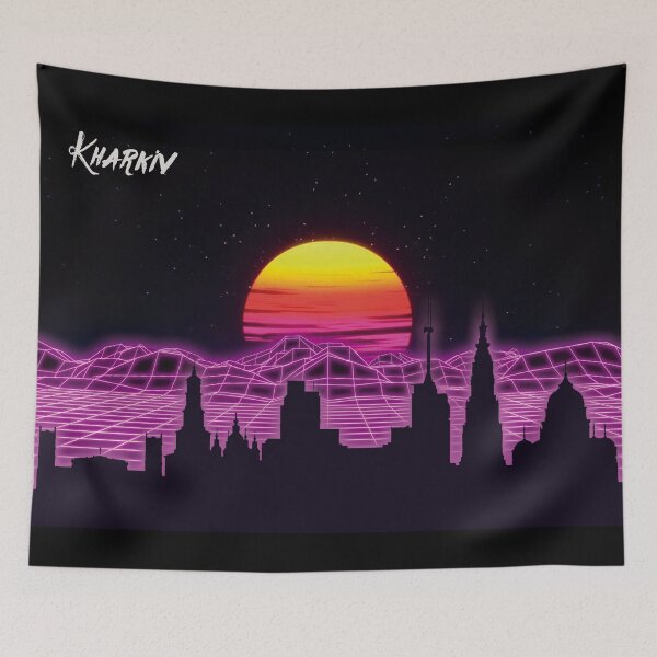 Item preview, Kharkiv Skyline Neon Nights designed and sold by DFerraz.